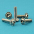 Linsenkopfschrauben M6 X 25/25 mit Flansch und...