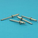 Blindniet 4,8 X 8 mm mit Flachkopf DIN 7337 Edelstahl A2