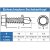 Bohrschrauben 4,2 X 16 mit Sechskantkopf und Bund, Form K DIN 7504 Edelstahl A2